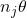 n_j \theta